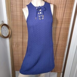 NWT KENSIE royal blue quilted XS sheath dress